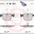 Sada brzdových destiček BREMBO P06021 - BMW
