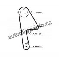 Rozvodový řemen GATES (GT 5593XS) - HONDA Rozvodový řemen GATES (GT 5593XS) - HONDA