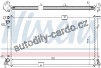 Chladič motoru NISSENS 63818A Chladič motoru NISSENS 63818A