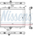 Chladič motoru NISSENS 636029 Chladič motoru NISSENS 636029