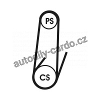 Drážkový řemen CONTINENTAL CTAM 4PK1102 ELAST