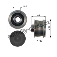 Alternátorová volnoběžka (předstihová spojka) GATES (GT OAP7086) - MERCEDES-BENZ
