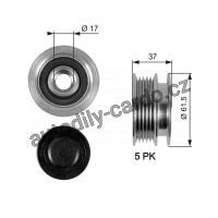 Alternátorová volnoběžka (předstihová spojka) GATES (GT OAP7067) - VW Alternátorová volnoběžka (předstihová spojka) GATES (GT OAP7067) - VW