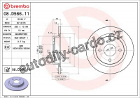 Brzdový kotouč BREMBO 08.D566.11