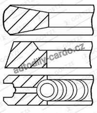 Sada pístních kroužků GOETZE 08-178200-00 Sada pístních kroužků GOETZE 08-178200-00