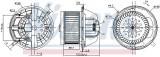 Vnitřní ventilátor NISSENS 87118 Vnitřní ventilátor NISSENS 87118