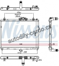 Chladič motoru NISSENS 606055 Chladič motoru NISSENS 606055