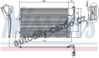 Chladič klimatizace NISSENS 94901 Chladič klimatizace NISSENS 94901