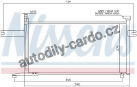 Chladič klimatizace NISSENS 94498 Chladič klimatizace NISSENS 94498
