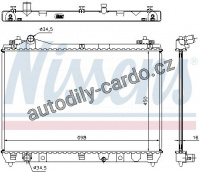 Chladič motoru NISSENS 64200 Chladič motoru NISSENS 64200
