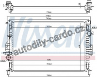 Chladič motoru NISSENS 66863 Chladič motoru NISSENS 66863