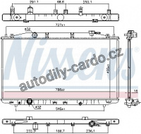 Chladič motoru NISSENS 681373 Chladič motoru NISSENS 681373