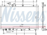Chladič motoru NISSENS 681406 Chladič motoru NISSENS 681406