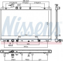 Chladič motoru NISSENS 681407 Chladič motoru NISSENS 681407