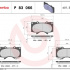Sada brzdových destiček BREMBO P83066 - TOYOTA Sada brzdových destiček BREMBO P83066 - TOYOTA