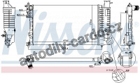 Chladič motoru NISSENS 63578A Chladič motoru NISSENS 63578A