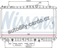 Chladič motoru NISSENS 61665 Chladič motoru NISSENS 61665