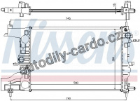 Chladič motoru NISSENS 616903 Chladič motoru NISSENS 616903