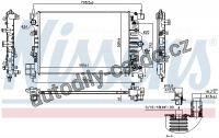 Chladič motoru NISSENS 61715 Chladič motoru NISSENS 61715