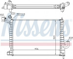 Chladič motoru NISSENS 63019A Chladič motoru NISSENS 63019A