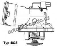 Termostat, chladivo WAHLER 4835.87D