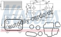 Chladič motorového oleje NISSENS 90681