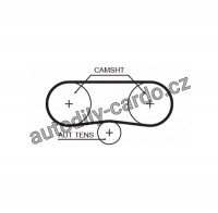 Sada rozvodového řemene GATES (GT K015565XS) - SEAT, VW Sada rozvodového řemene GATES (GT K015565XS) - SEAT, VW