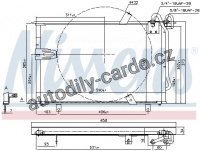 Chladič klimatizace NISSENS 94408 Chladič klimatizace NISSENS 94408