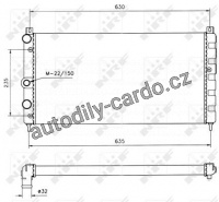 Chladič, chlazení motoru NRF 50560 Chladič, chlazení motoru NRF 50560