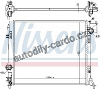 Chladič motoru NISSENS 637665 Chladič motoru NISSENS 637665