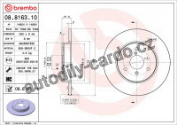 Brzdový kotouč BREMBO 08.8163.11