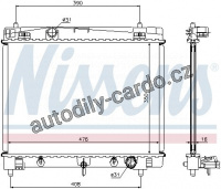 Chladič motoru NISSENS 64682 Chladič motoru NISSENS 64682