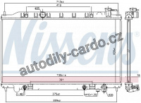 Chladič motoru NISSENS 68767
