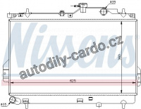 Chladič motoru NISSENS 67484 Chladič motoru NISSENS 67484