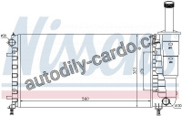 Chladič motoru NISSENS 61888 Chladič motoru NISSENS 61888