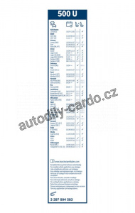 Stěrač BOSCH (BO 3397004583) - 500mm