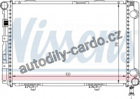 Chladič motoru NISSENS 62549A Chladič motoru NISSENS 62549A