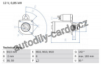 Startér BOSCH (BO 0986022810)