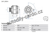 Alternátor BOSCH (BO 0986049101)