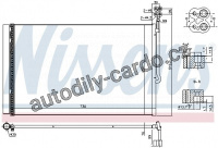 Chladič klimatizace NISSENS 940415
