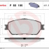 Sada brzdových destiček BREMBO P83105 - TOYOTA Sada brzdových destiček BREMBO P83105 - TOYOTA