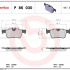 Sada brzdových destiček BREMBO P86030