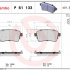 Sada brzdových destiček BREMBO P61133 Sada brzdových destiček BREMBO P61133