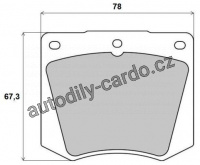 Sada brzdových destiček BREMBO P69001 - BENTLEY Sada brzdových destiček BREMBO P69001 - BENTLEY