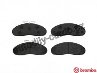 Sada brzdových destiček BREMBO P68013 - NISSAN Sada brzdových destiček BREMBO P68013 - NISSAN