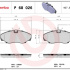 Sada brzdových destiček BREMBO P68026 - RENAULT Sada brzdových destiček BREMBO P68026 - RENAULT