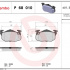 Sada brzdových destiček BREMBO P68010 - PEUGEOT, RENAULT Sada brzdových destiček BREMBO P68010 - PEUGEOT, RENAULT