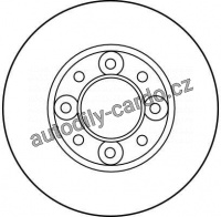 Brzdový kotouč TRW DF1301 - TALBOT Brzdový kotouč TRW DF1301 - TALBOT