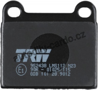 Sada brzdových destiček TRW GDB101 - VW