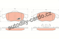 Sada brzdových destiček TRW GDB1690 - CITROEN C4 PICASSO 06-